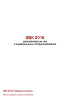 Справочник КБК (кодов бюджетной классификации) на 2017-2018 год - пример бланка, форма